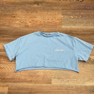 Alphalete Blue Cropped T-Shirt